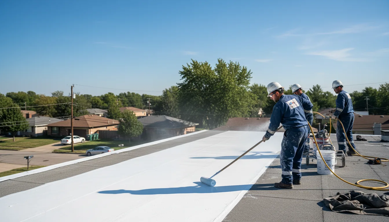 Commercial roof coating in Hartsburg, IL near me